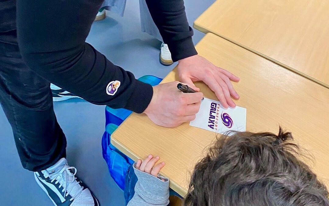 Besuch eines Frankfurt Galaxy-Spielers an unserer Schule